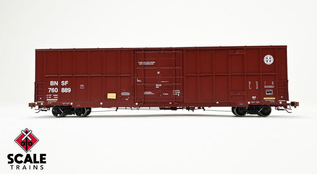 Rivet Counter HO Scale Trinity 60' 7500 12' Plug-Door High-Cube Boxcar, BNSF/Circle Cross Logo
