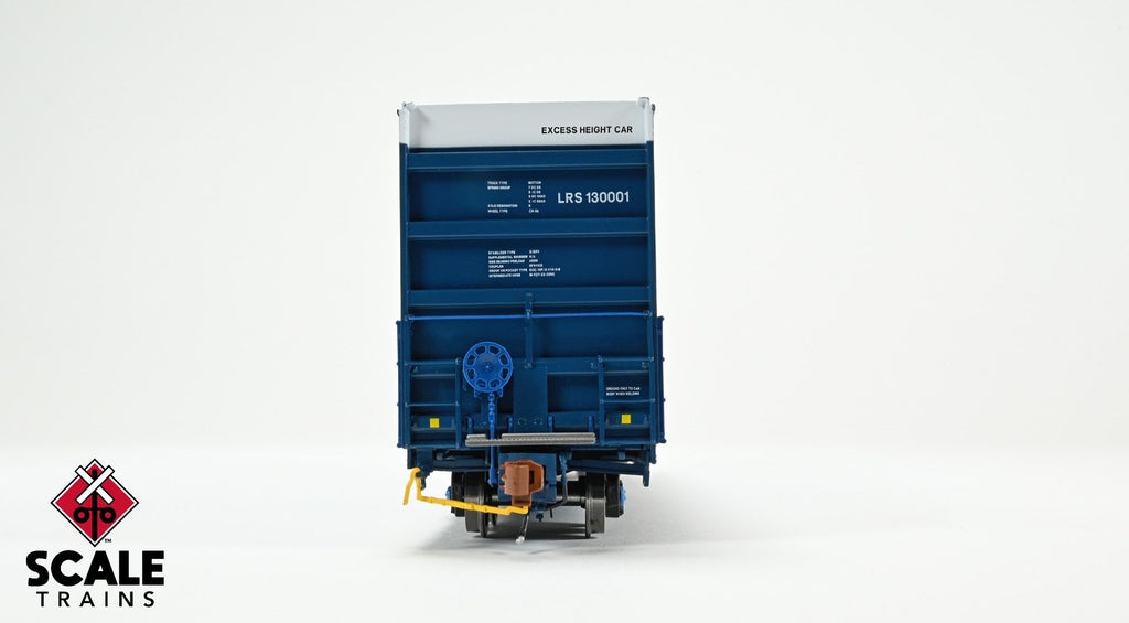 Rivet Counter HO Scale Trinity 60' 7500 8' Double-Plug-Door High-Cube Boxcar, GATX/English & Spanish Door Data/Conspicuity Stripes/LRS #130001