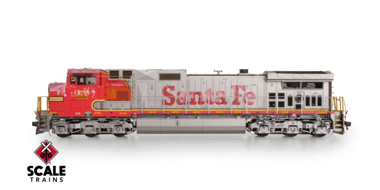 Scaletrains Rivet Counter HO Scale GE DASH 9-44CW, BNSF/ex-Santa Fe Warbonnet Patch #670 DCC & Sound