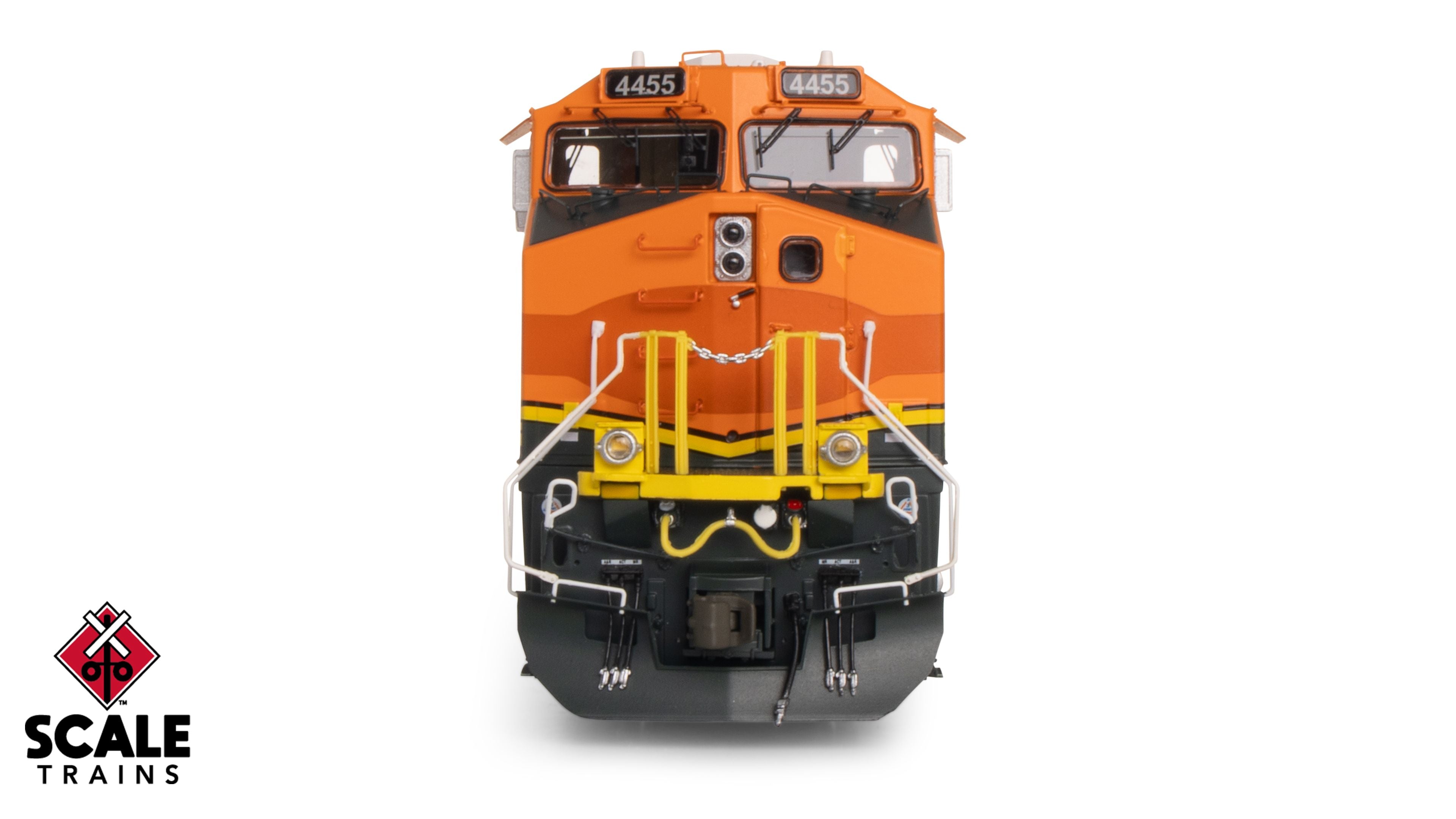 Scaletrains Rivet Counter HO Scale GE DASH 9-44CW, Kansas City Southern/ex-BNSF Heritage II Patched/Exhaust Burn Marks #4455 DCC & Sound