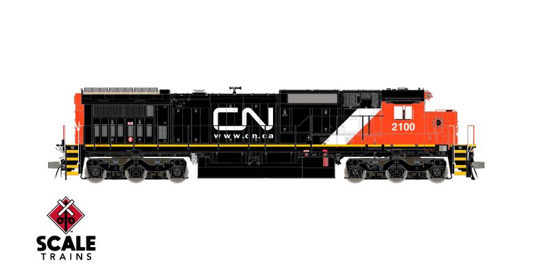 Scaletrains Rivet Counter HO Scale GE DASH 8-40C, Canadian National/DPU Lights DCC & Sound *Reservation*