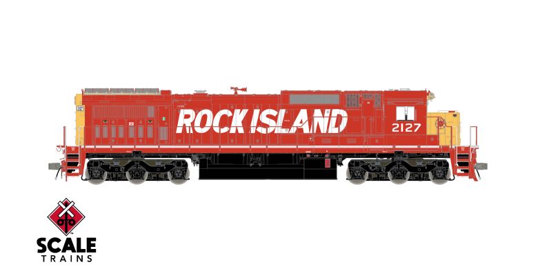 Scaletrains Rivet Counter HO Scale GE DASH 8-40C, Rock Island Rail/RILX #3818 DCC Ready *Reservation*