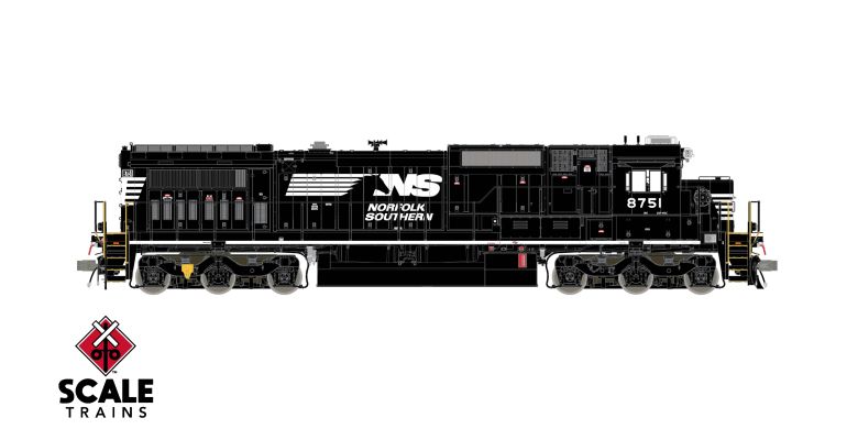 Scaletrains Rivet Counter HO Scale GE DASH 8-40C, Norfolk Southern/Horsehead/Roof-Mounted HVAC #7581 DCC & Sound *Reservation*