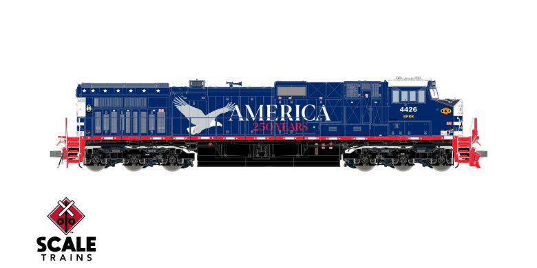 Scaletrains Rivet Counter Dash 9-44CW Buffalo & Pittsburgh/America's 250th Anniversary/Bald Eagle #4426 DCC Ready *Reservation*