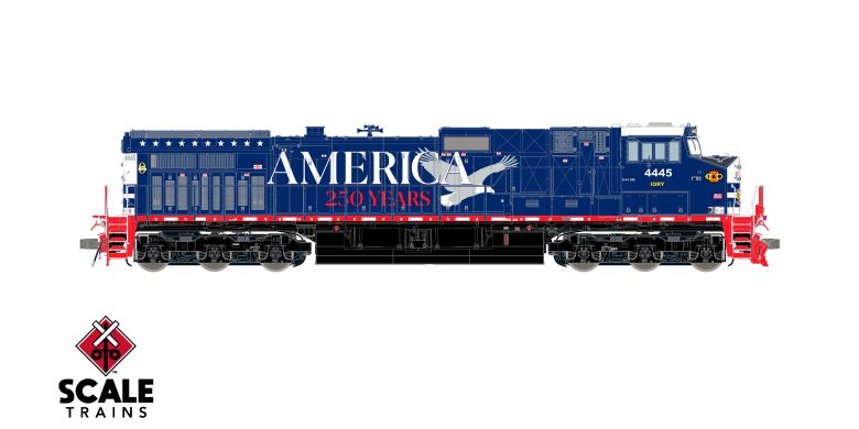 Scaletrains Rivet Counter Dash 9-44CW Buffalo & Pittsburgh/America's 250th Anniversary/Bald Eagle #4445 DCC Ready *Reservation*