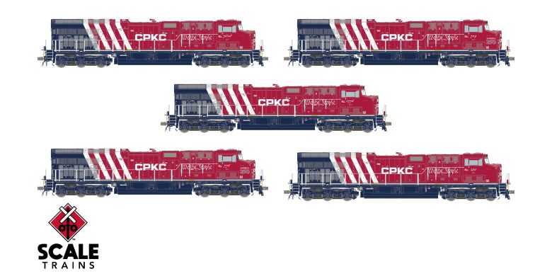 Scaletrains Rivet Counter GE ET44AC, HO Scale CPKC America250 Commemorative Boxed Set (5) DCC & Sound *Reservation*
