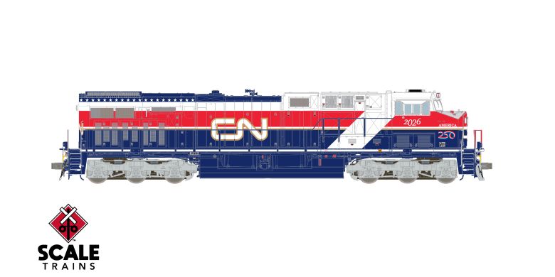 Scaletrains Rivet Counter GE ET44AC HO Scale CN Air Force One #2026 DCC Ready *Reservation*
