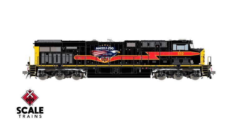 Scaletrains Rivet Counter GE ET44C4 HO Scale Iowa Interstate America250 #510 DCC Ready *Reservation*