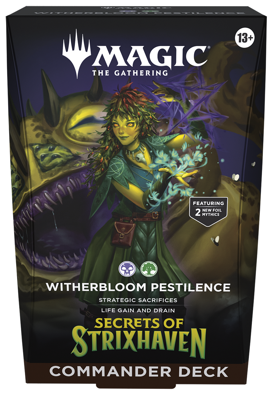 MTG Secrets of Strixhaven Witherbloom Pestilence Commander Deck